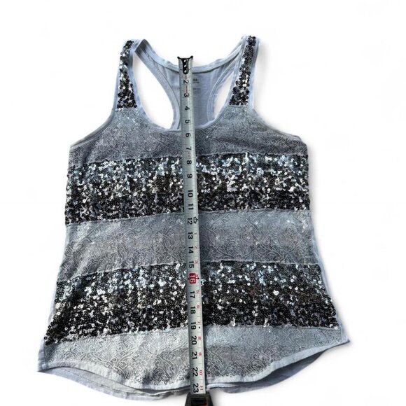 3/$15 Y2K Express sequin and lace tank top grunge 200s layering - Picture 6 of 6